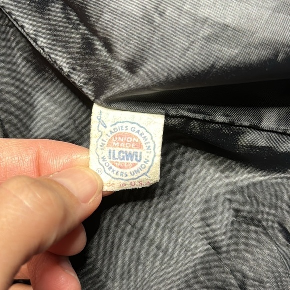 Vintage Glen Of Michigan Black Velvet Blazer Jacket 70s Large - Picture 12 of 14